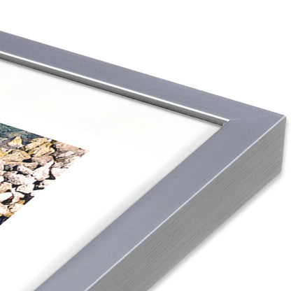 [Color:Polished Chrome], Picture of art in a Polished Chrome frame at an angle