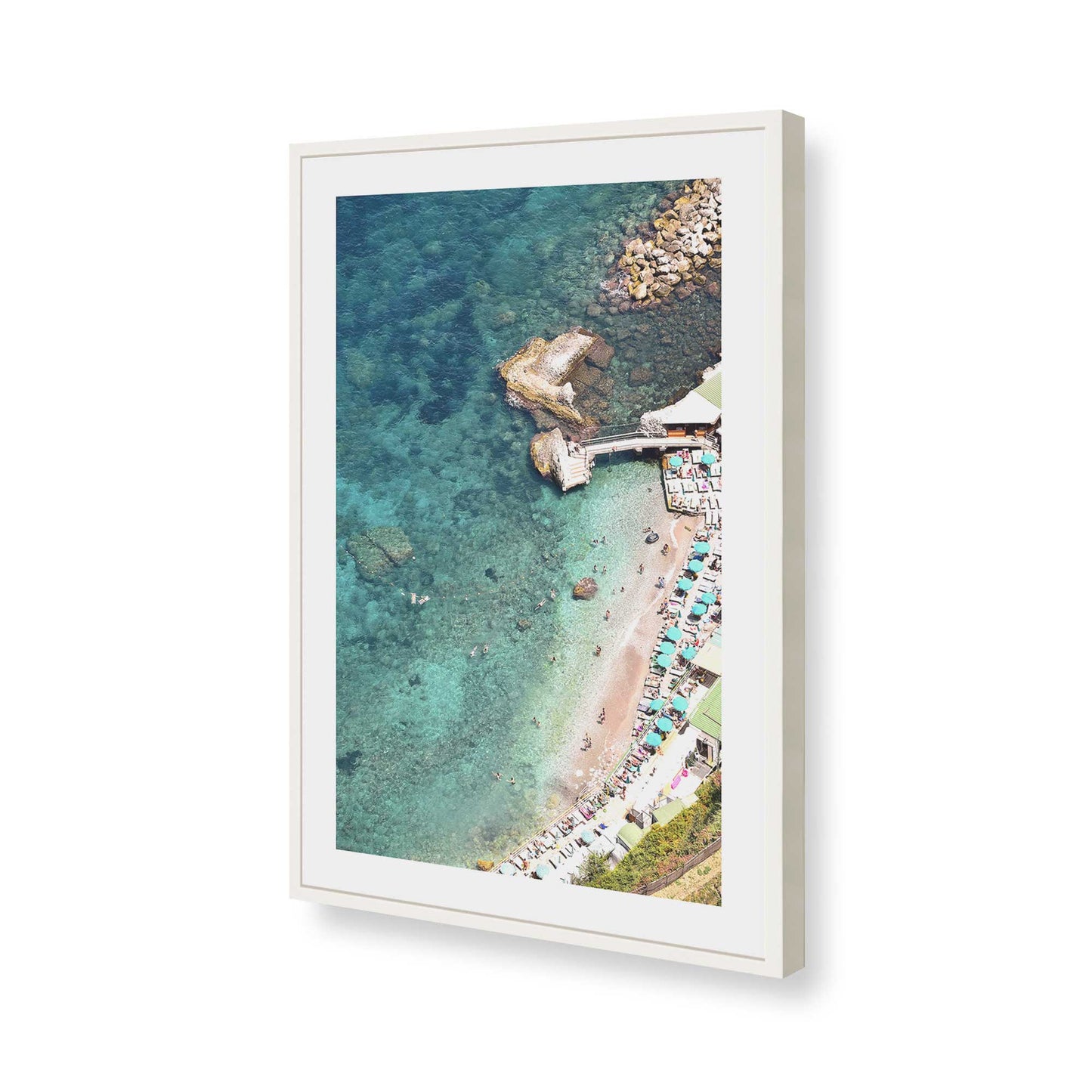 [Color:Opaque White], Picture of art in a Opaque White frame of the corner