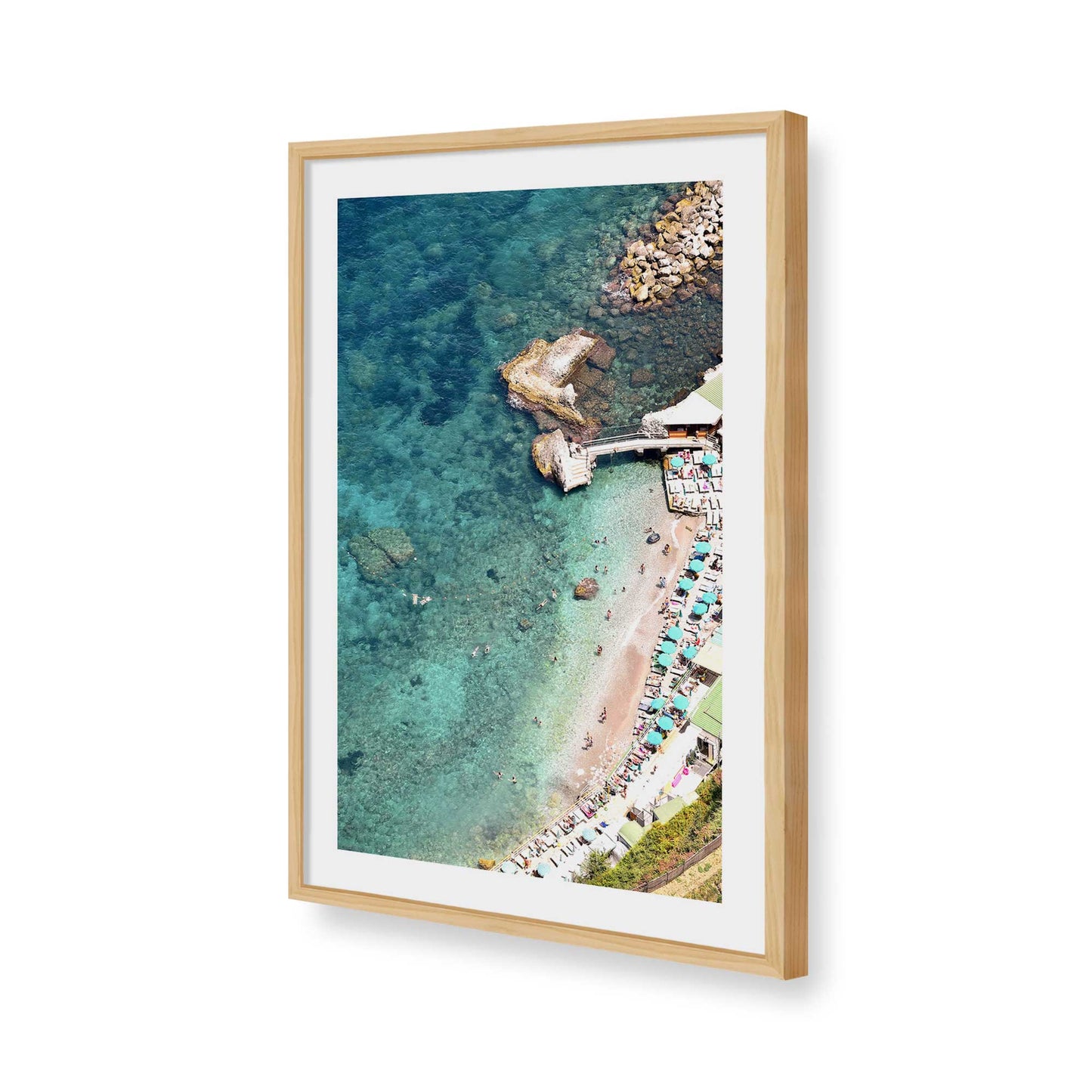 [Color:American Maple], Picture of art in a American Maple frame of the corner