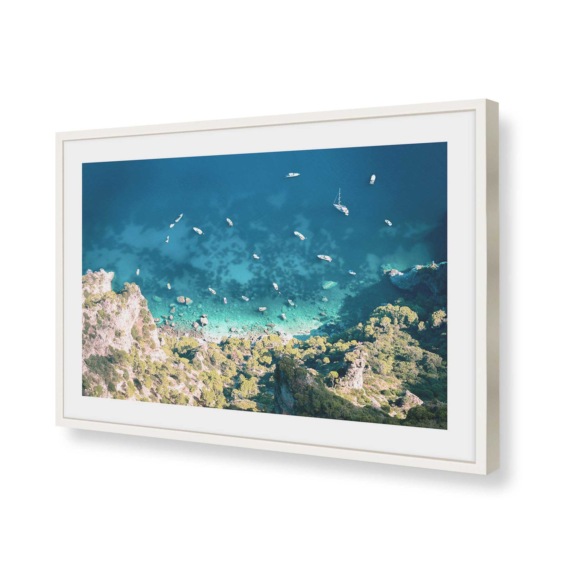 [Color:Opaque White], Picture of art in a Opaque White frame of the corner