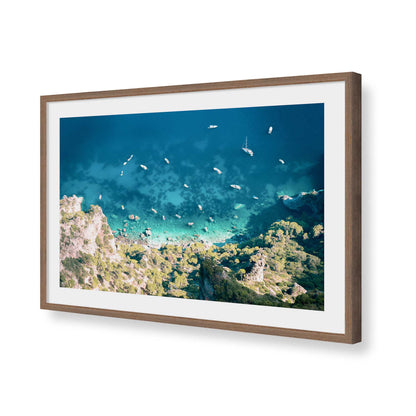 [Color:Walnut], Picture of art in a Walnut frame of the corner
