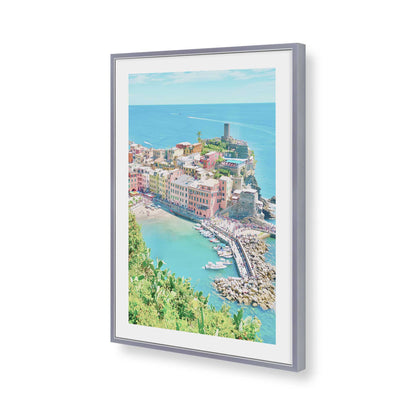 [Color:Polished Chrome], Picture of art in a Polished Chrome frame of the corner