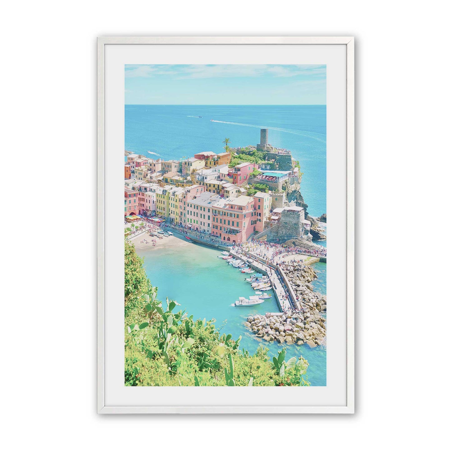 [Color:Opaque White], Picture of art in a Opaque White frame