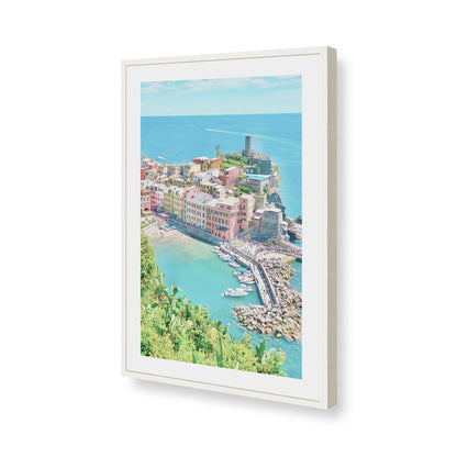 [Color:Opaque White], Picture of art in a Opaque White frame of the corner