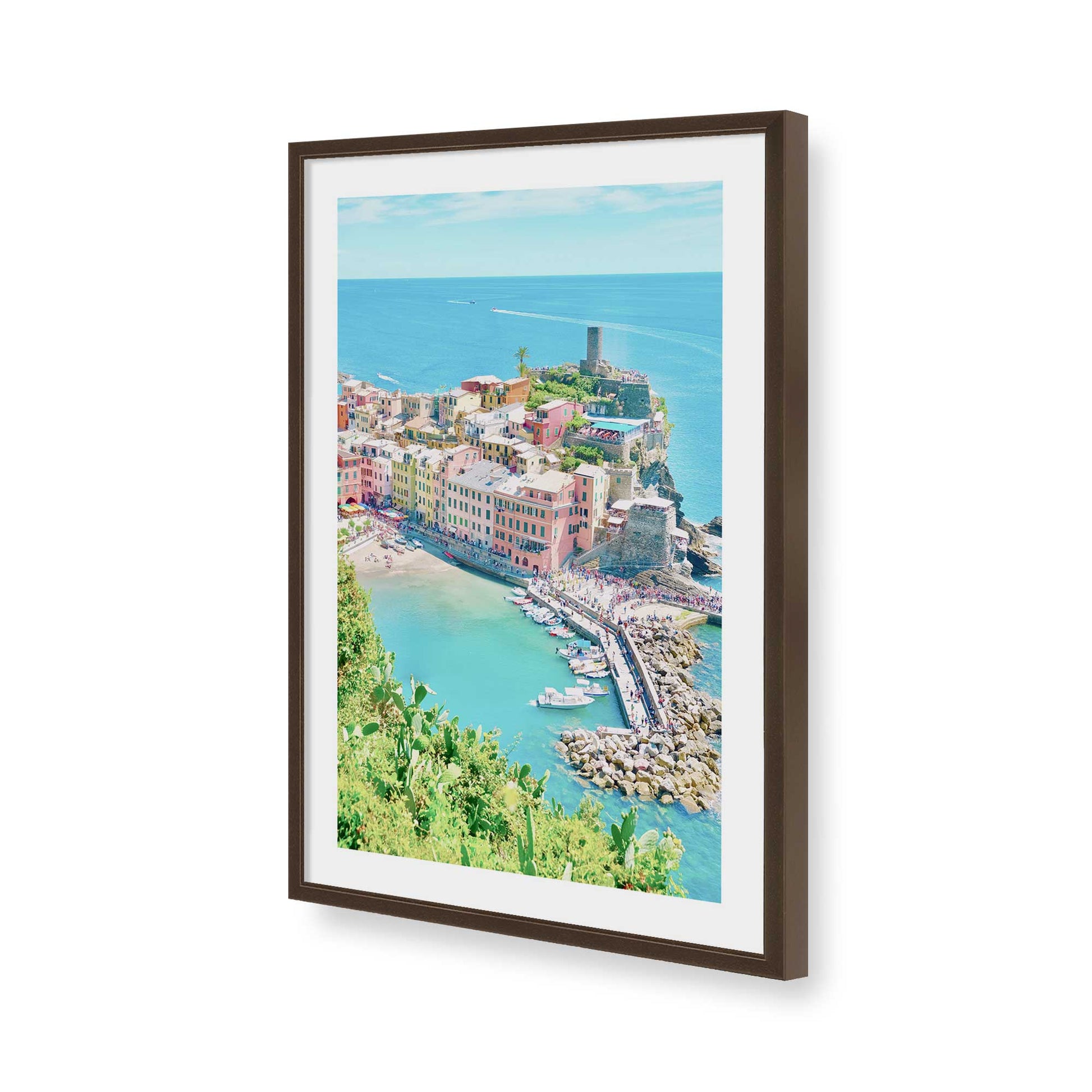 [Color:Belvinder Brown], Picture of art in a Belvinder Brown frame of the corner
