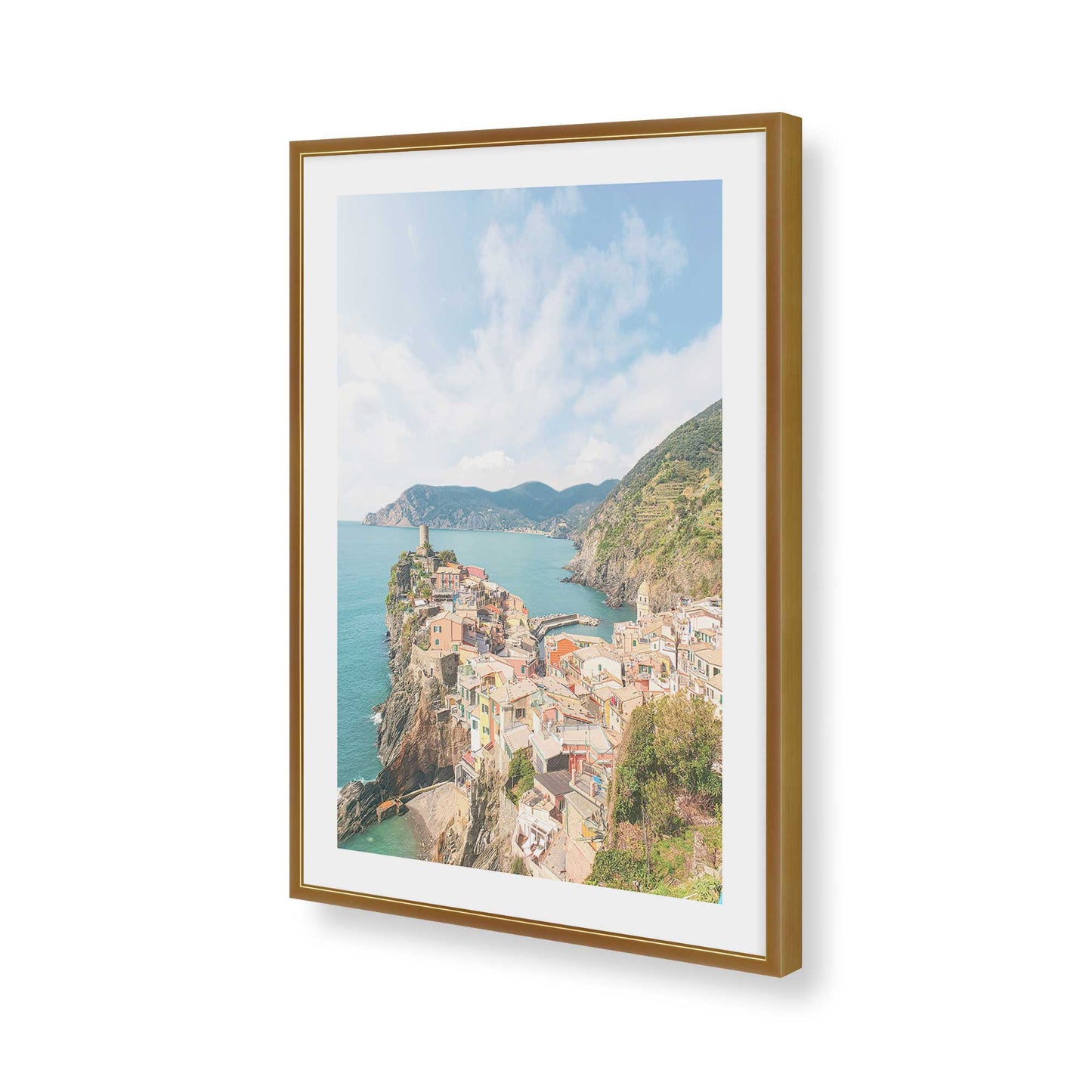 [Color:Polished Gold], Picture of art in a Polished Gold frame of the corner