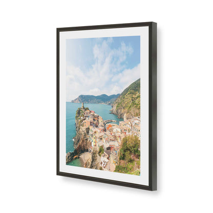 [Color:Satin Black], Picture of art in a Satin Black frame of the corner