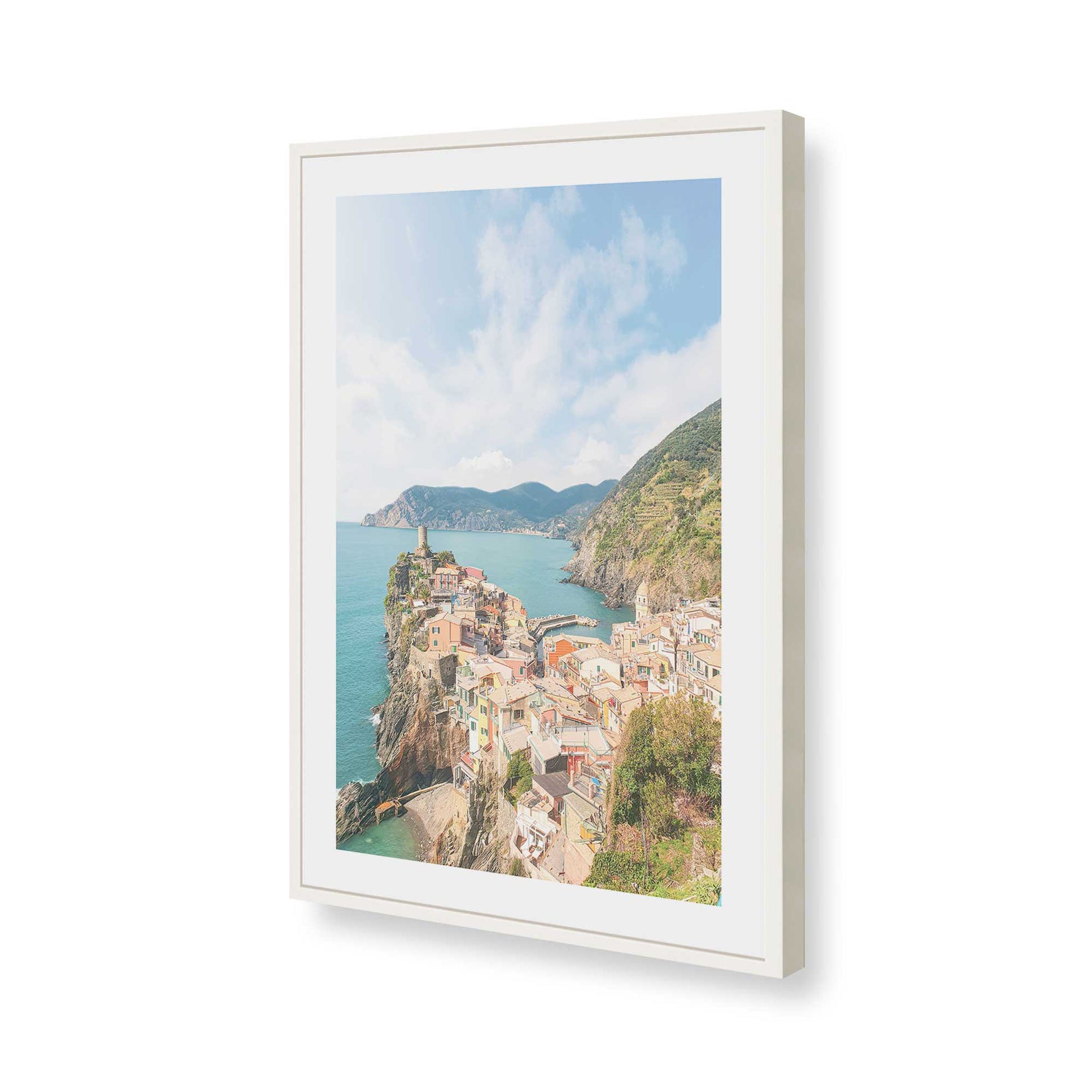 [Color:Opaque White], Picture of art in a Opaque White frame of the corner