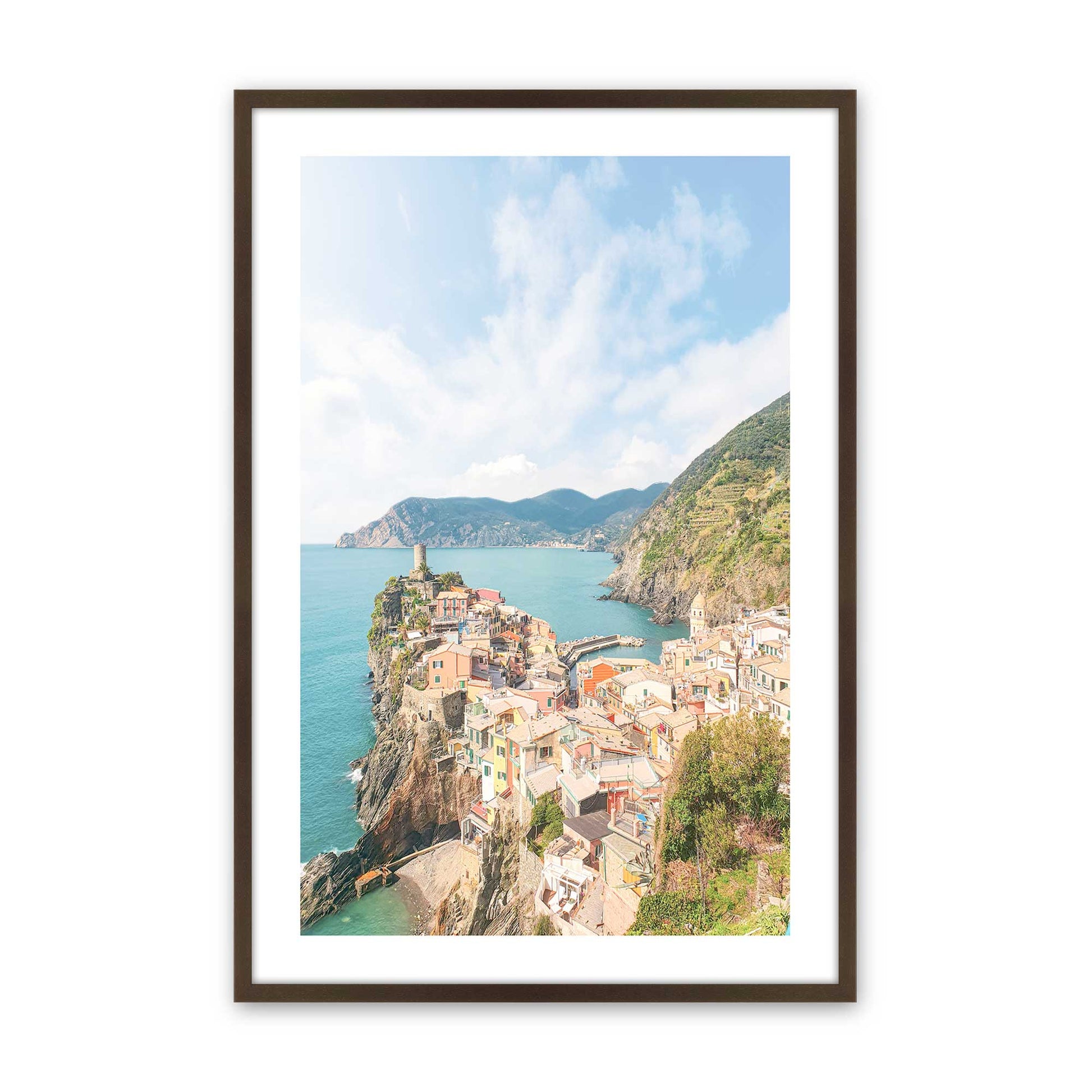 [Color:Brown], Picture of art in a Brown frame