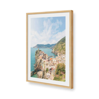 [Color:American Maple], Picture of art in a American Maple frame of the corner