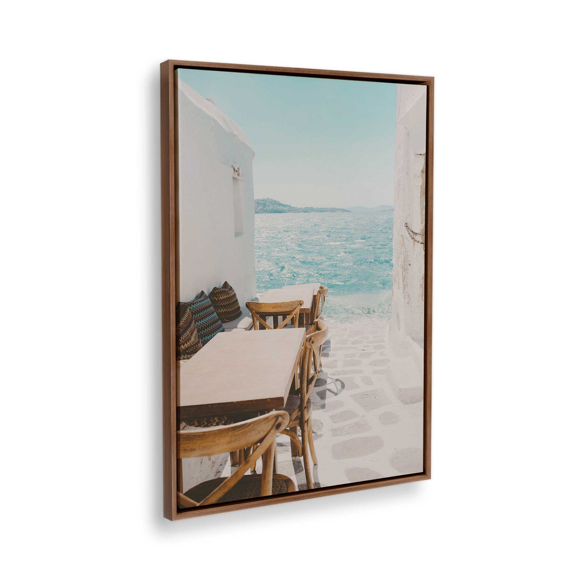 [Color:Walnut], Picture of the corner of the art