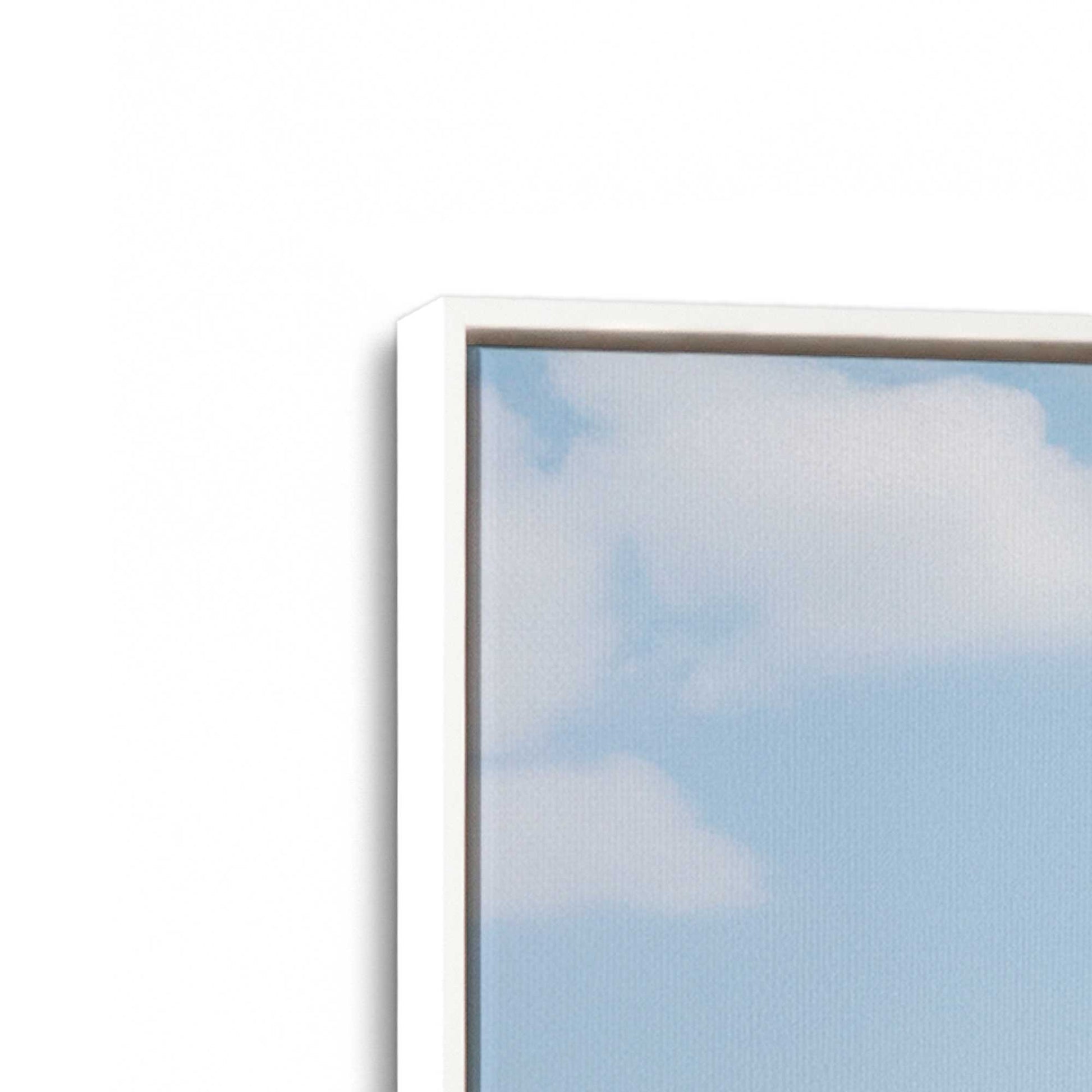 [Color:Opaque White], Picture of art in a White frame at an angle