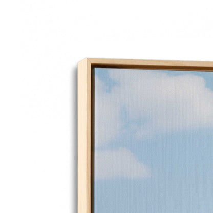 [Color:American Maple], Picture of art in a American Maple frame at an angle