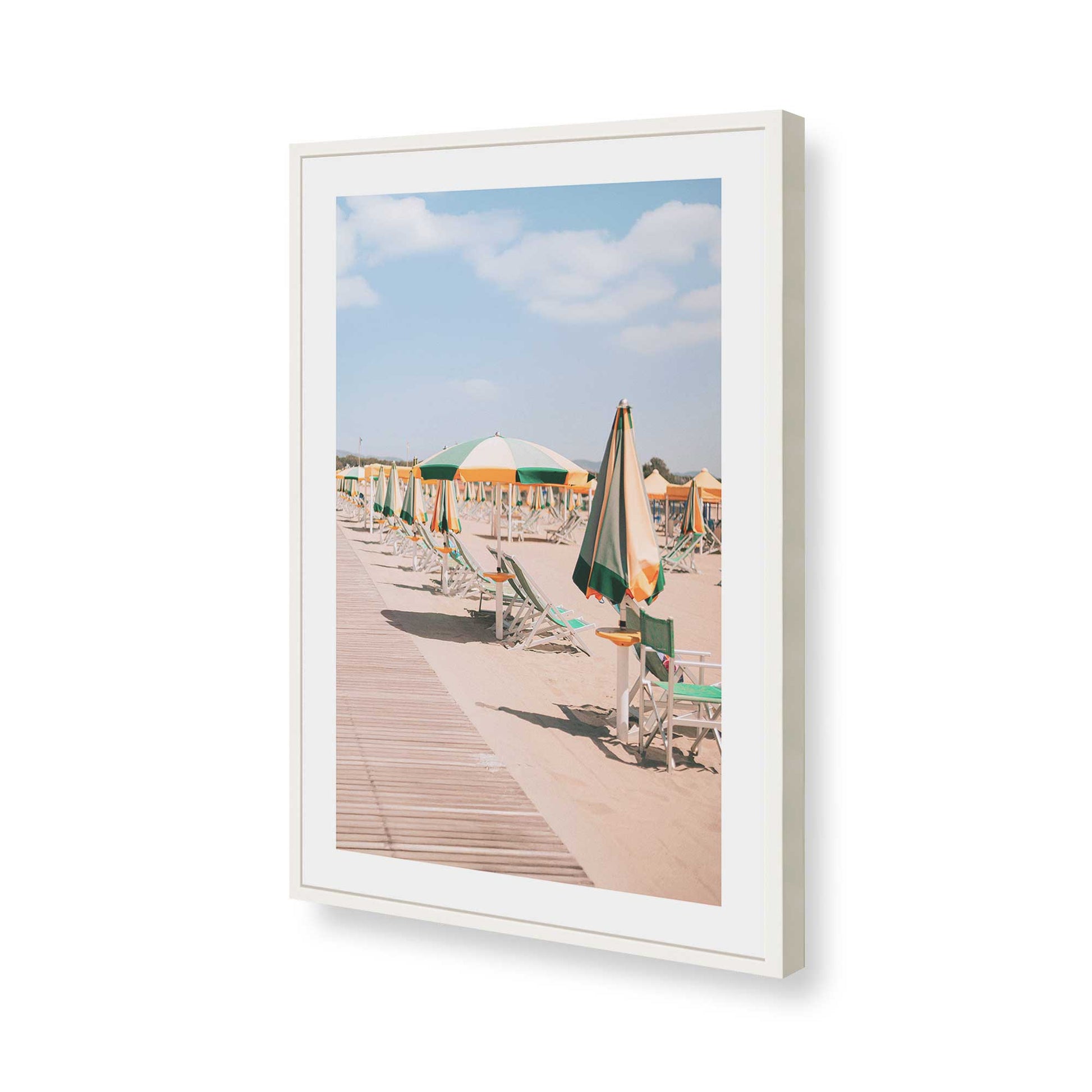 [Color:Opaque White], Picture of art in a Opaque White frame of the corner