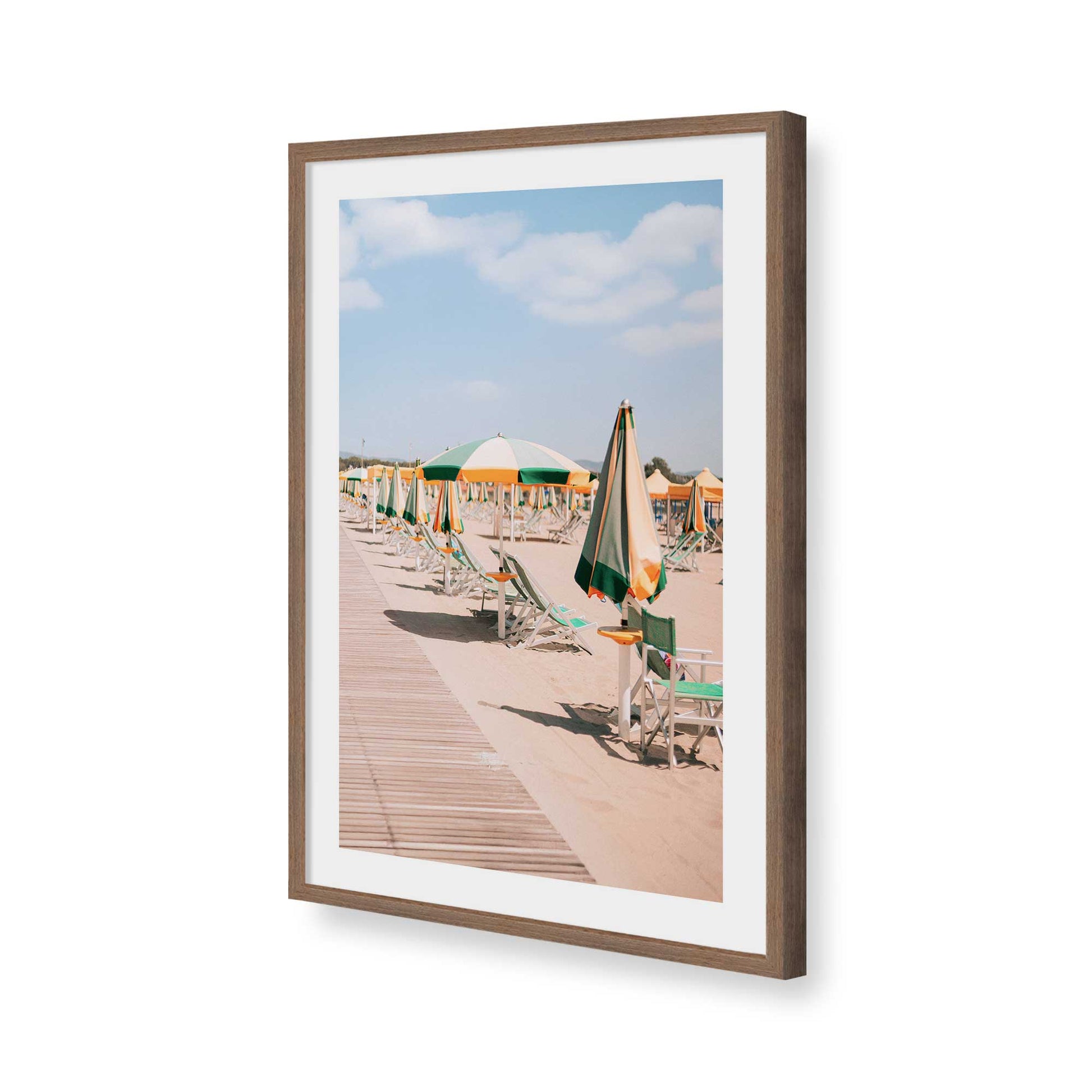 [Color:Walnut], Picture of art in a Walnut frame of the corner