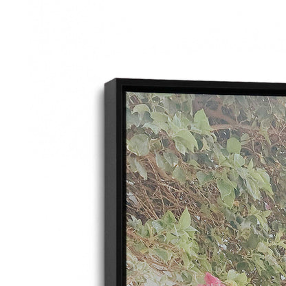 [Color:Satin Black], Picture of art in a Satin Black frame at an angle