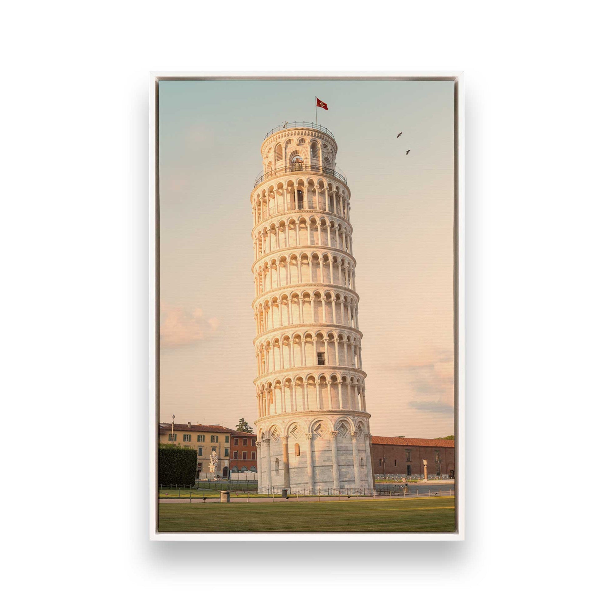 [Color:Opaque White], Picture of art in a White frame
