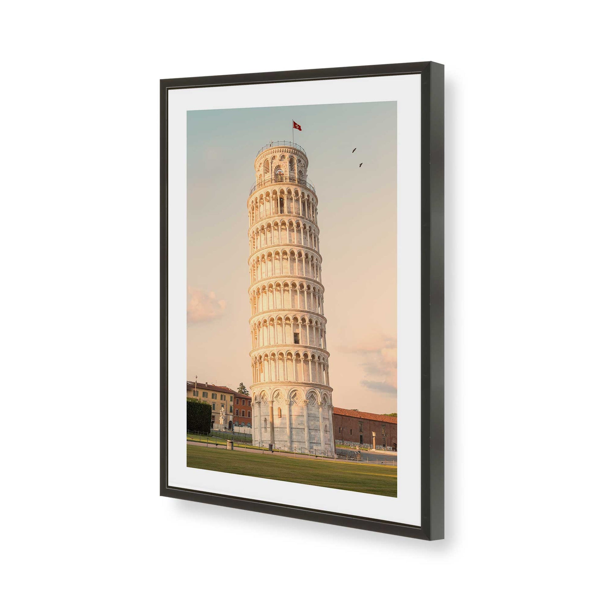 [Color:Satin Black], Picture of art in a Satin Black frame of the corner