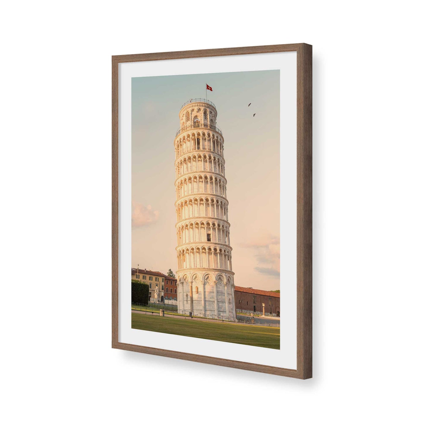 [Color:Walnut], Picture of art in a Walnut frame of the corner