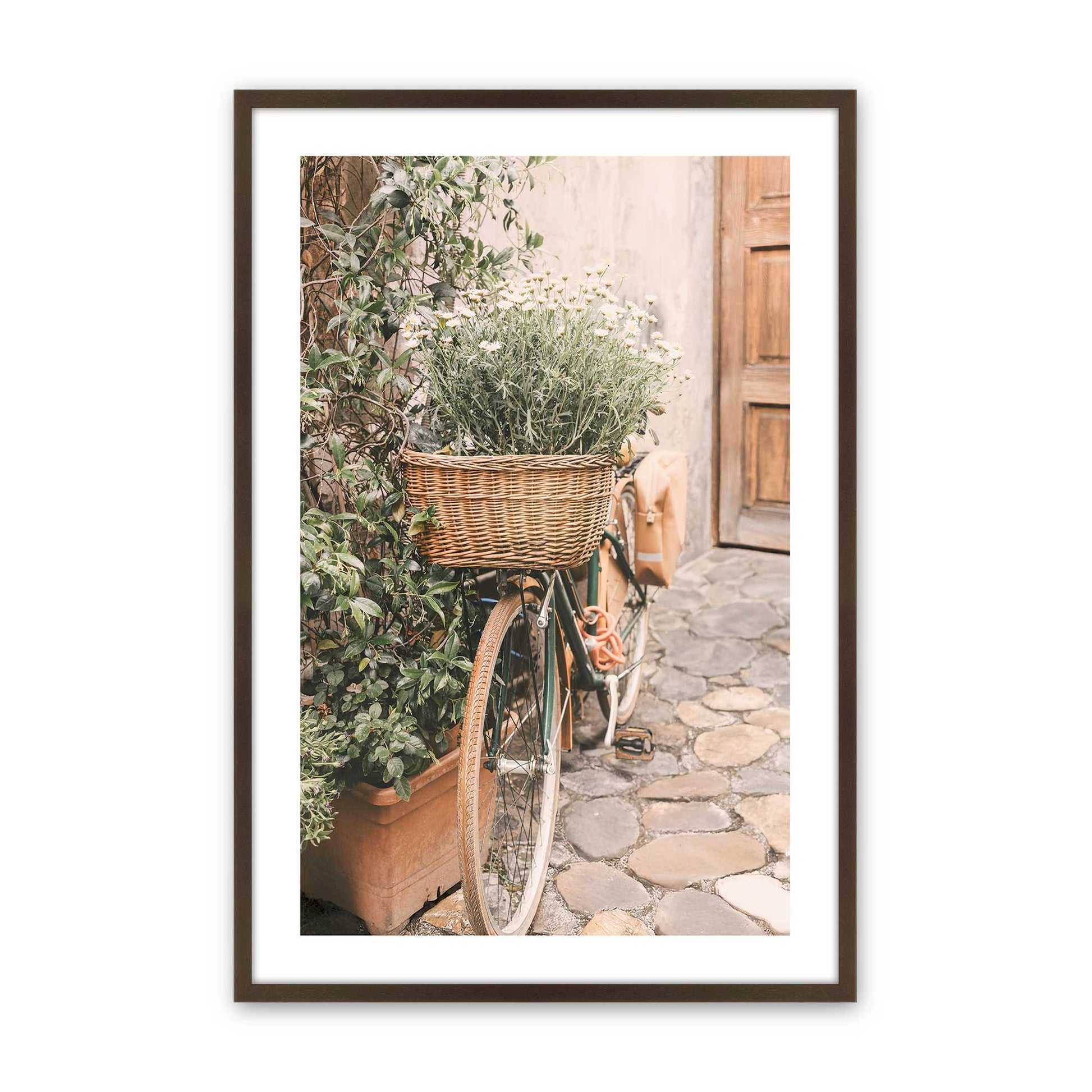 [Color:Brown], Picture of art in a Brown frame