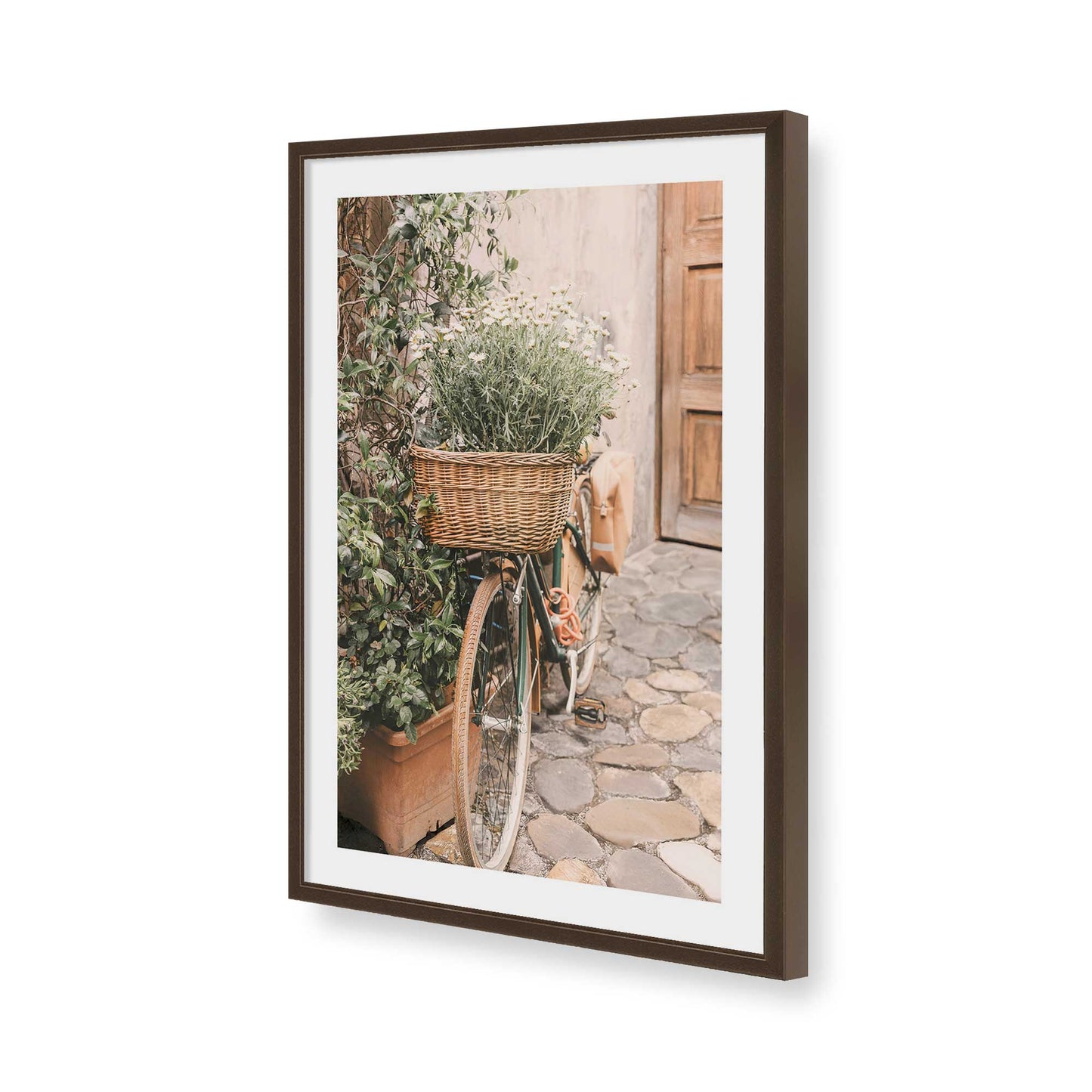 [Color:Belvinder Brown], Picture of art in a Belvinder Brown frame of the corner