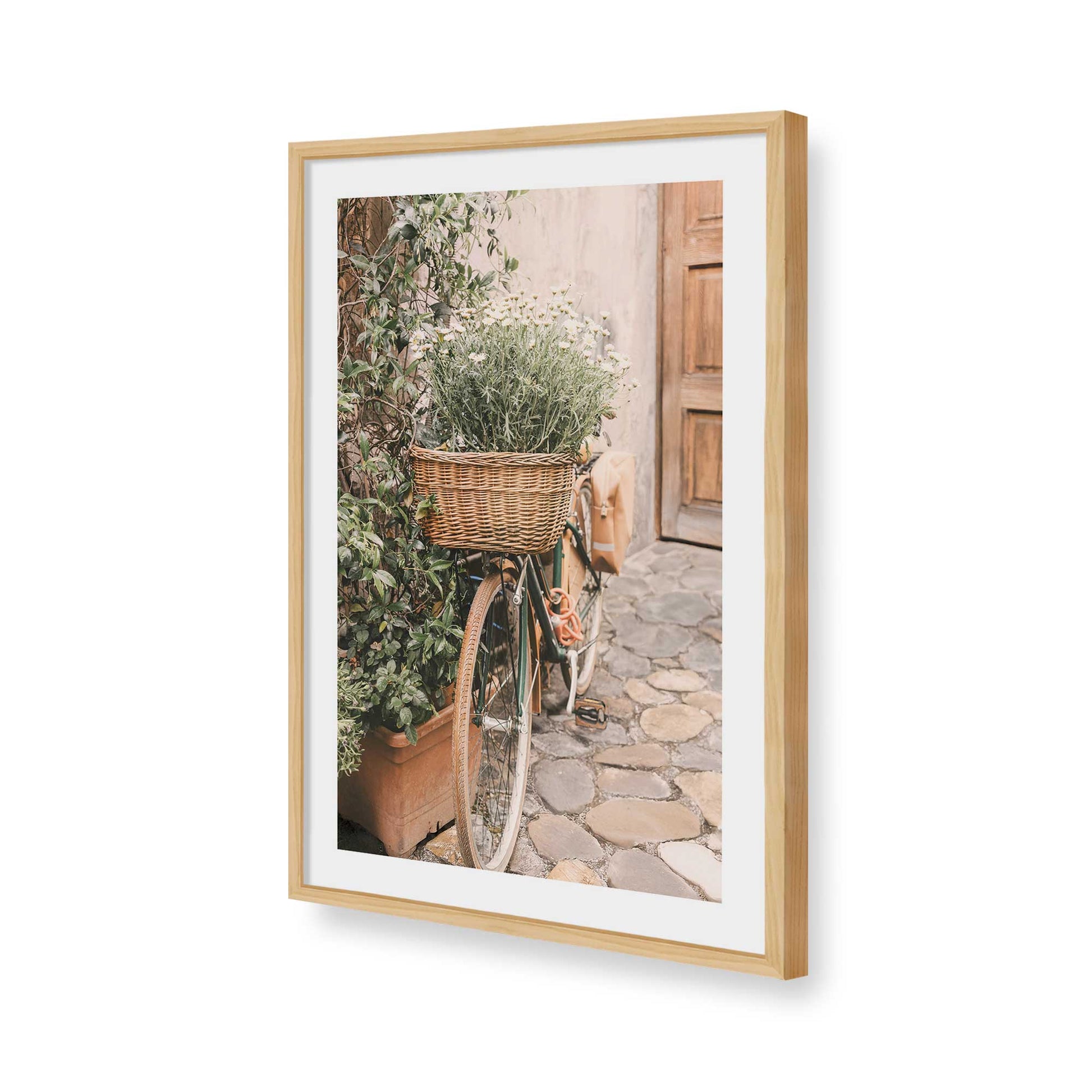 [Color:American Maple], Picture of art in a American Maple frame of the corner