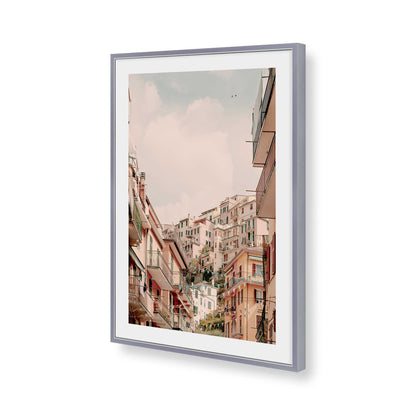 [Color:Polished Chrome], Picture of art in a Polished Chrome frame of the corner