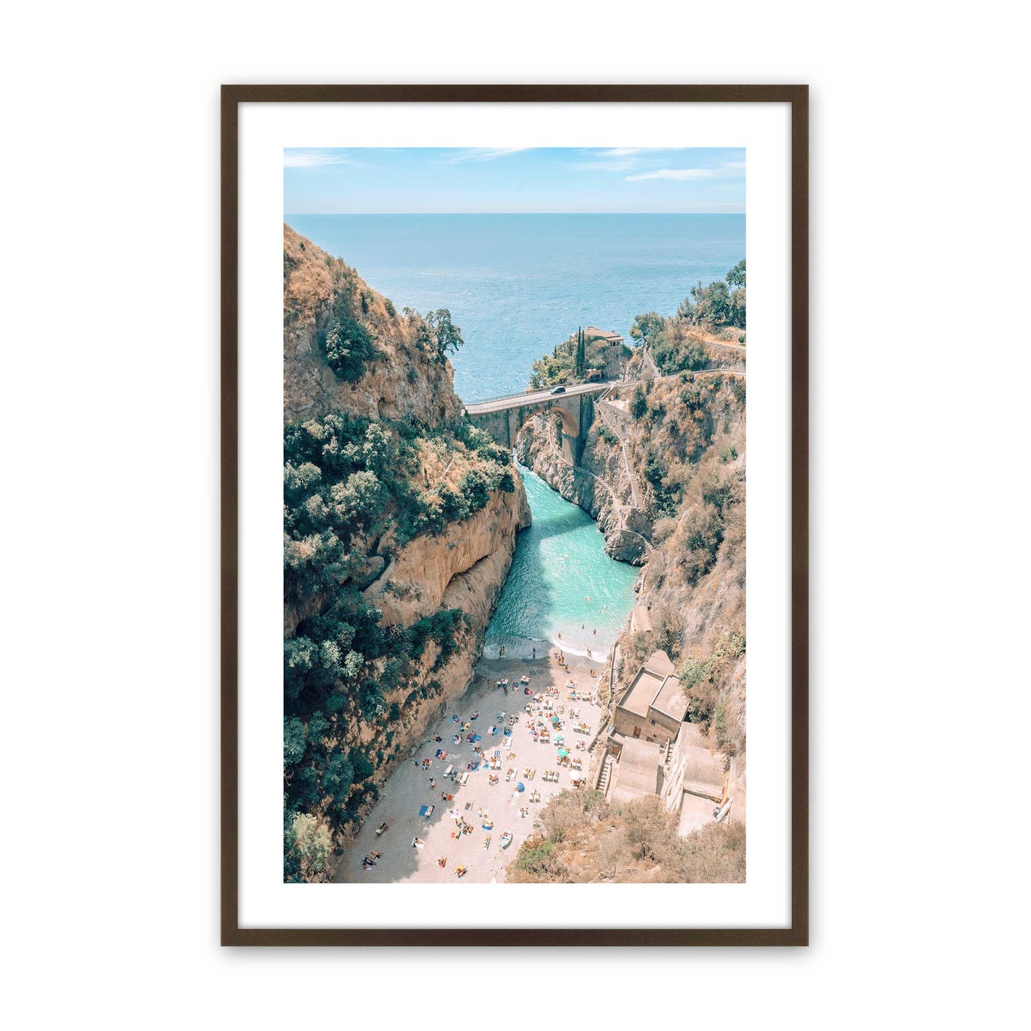 [Color:Brown], Picture of art in a Brown frame
