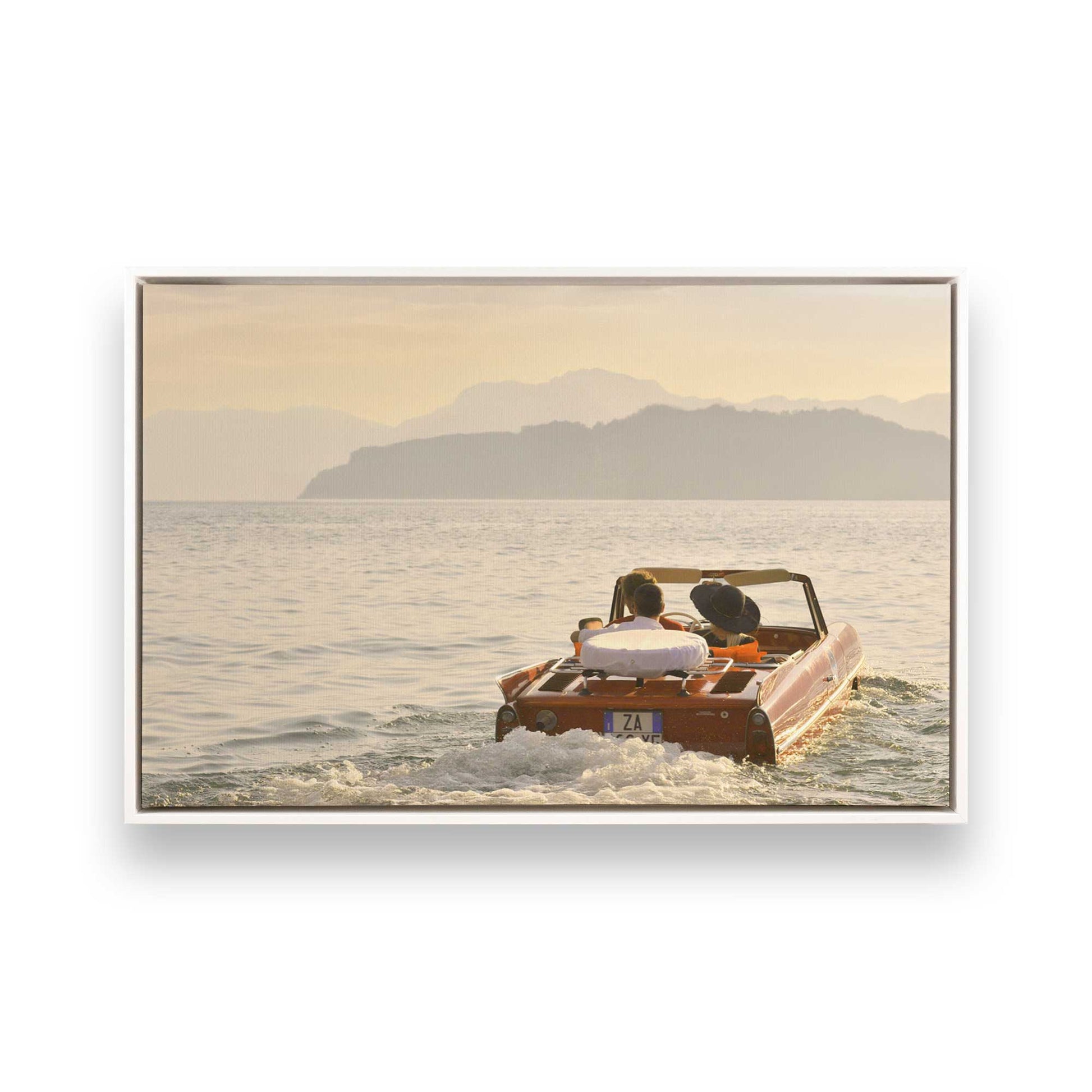 [Color:Opaque White], Picture of art in a White frame