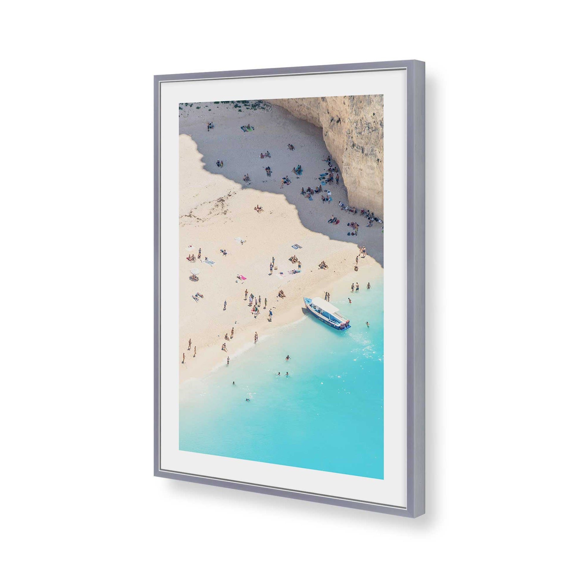 [Color:Polished Chrome], Picture of art in a Polished Chrome frame of the corner