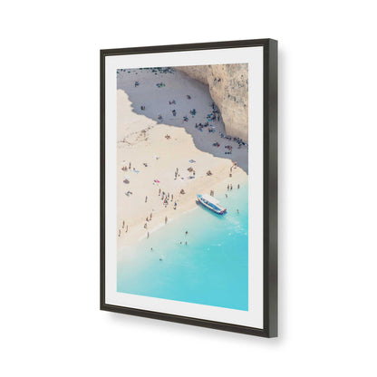 [Color:Satin Black], Picture of art in a Satin Black frame of the corner