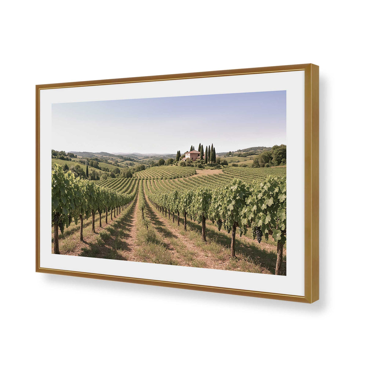 [Color:Polished Chrome], Picture of art in a Polished Chrome frame of the corner