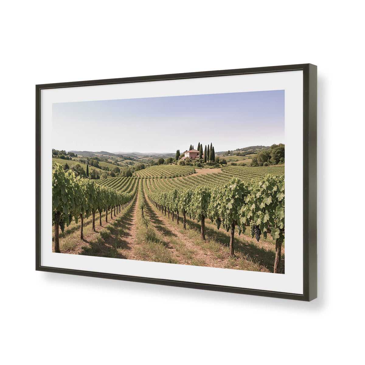 [Color:Polished Chrome], Picture of art in a Polished Chrome frame of the corner