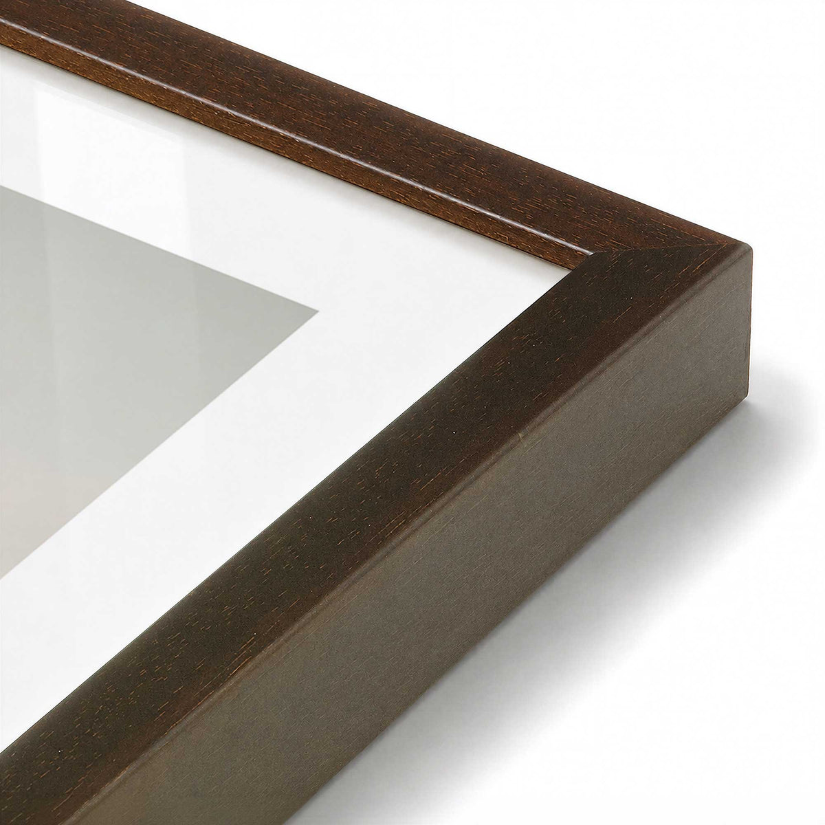 [Color:Brown], Picture of art in a Brown frame at an angle
