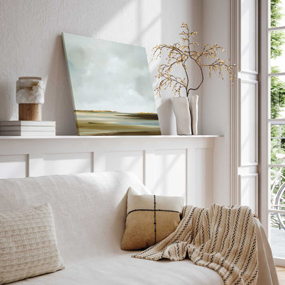 [color:Stretched Canvas],[shape:square], Picture of art on wall