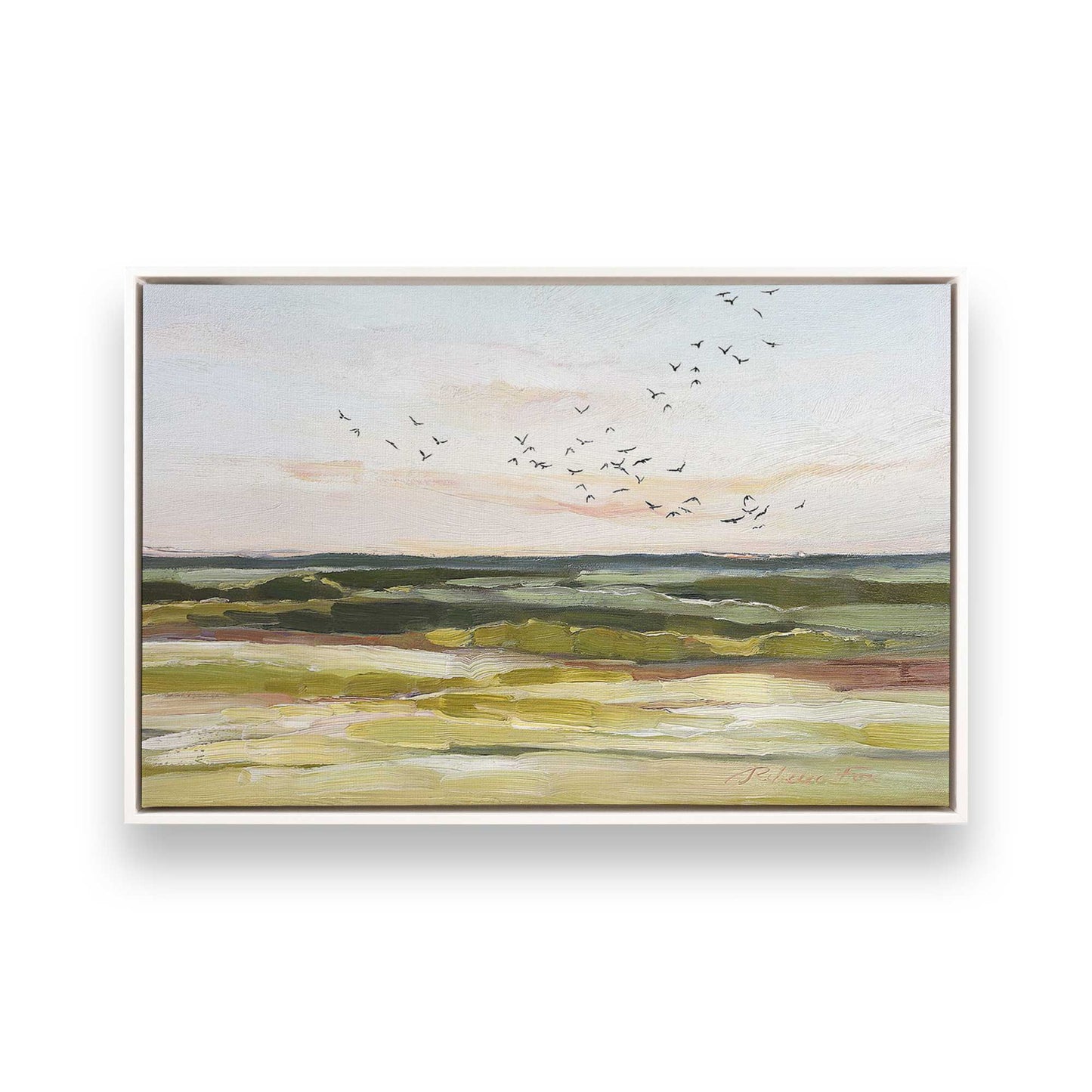 [Color:White], Picture of art in a White frame