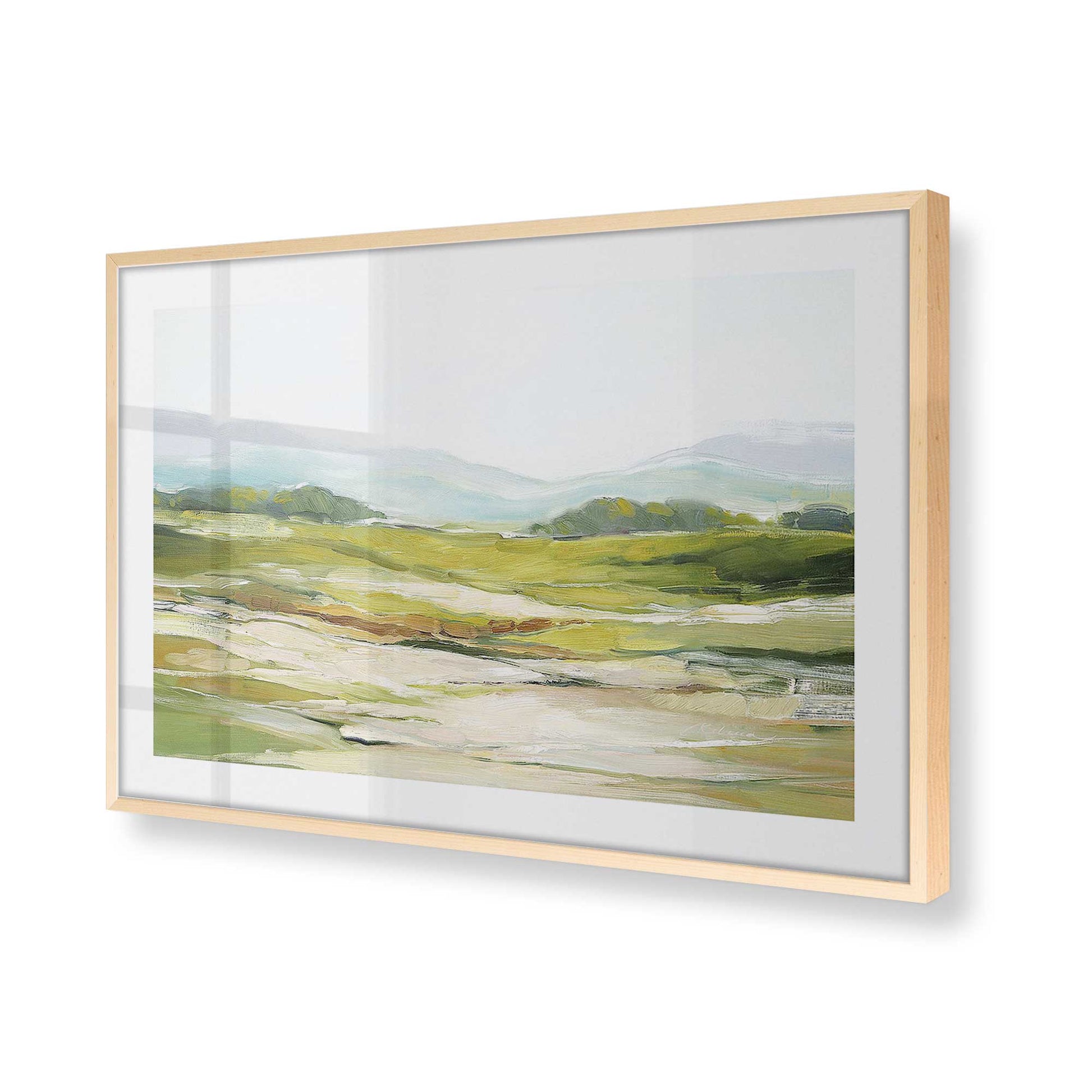 [Color:Raw Maple], Picture of art in a Raw Maple frame at an angle