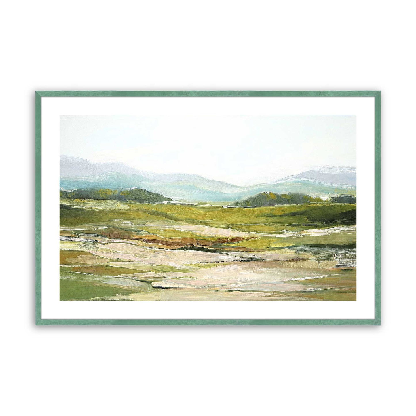 [Color:Lemon Grass], Picture of art in a Lemon Grass frame