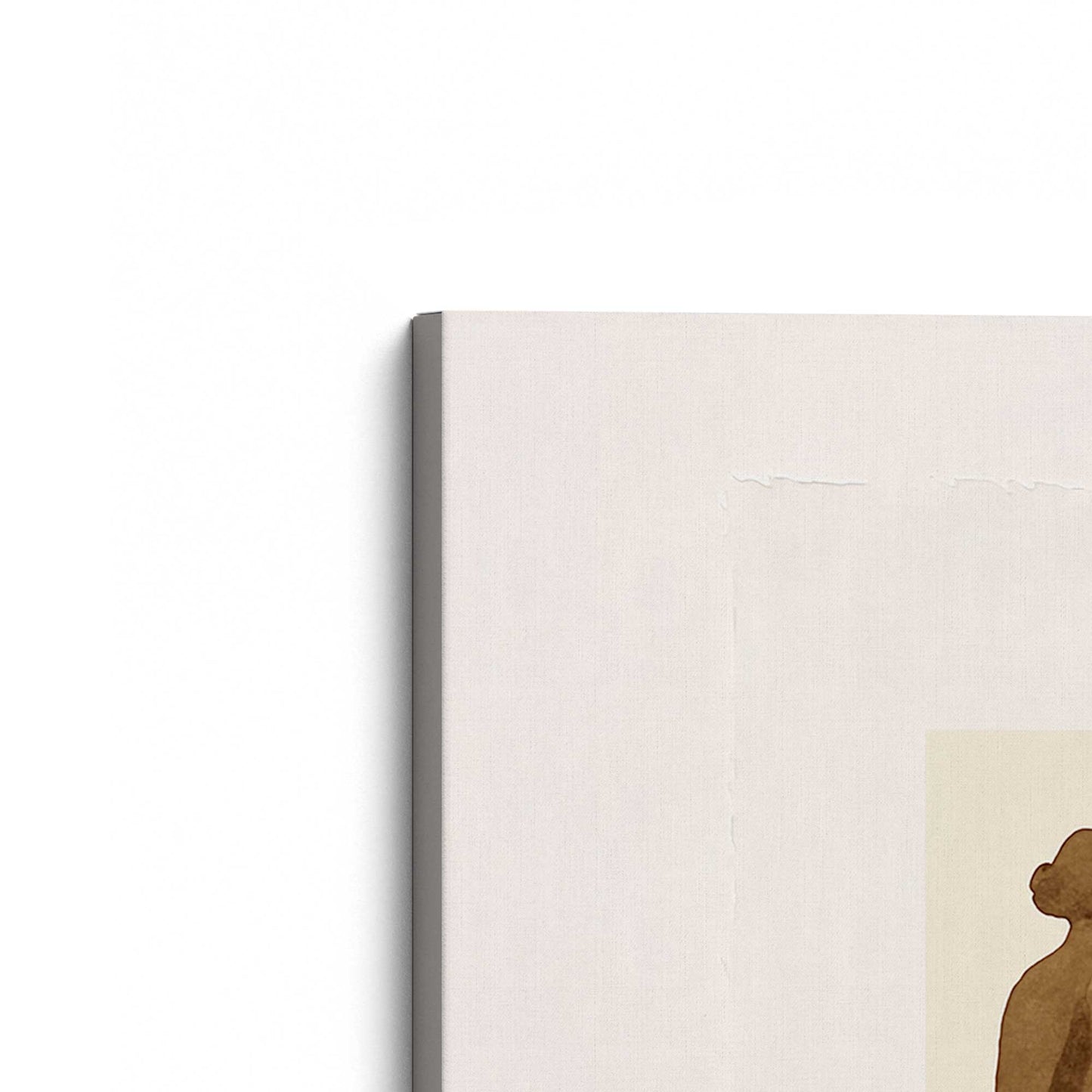 [Color:Stretched Canvas], Picture of the corner of the art
