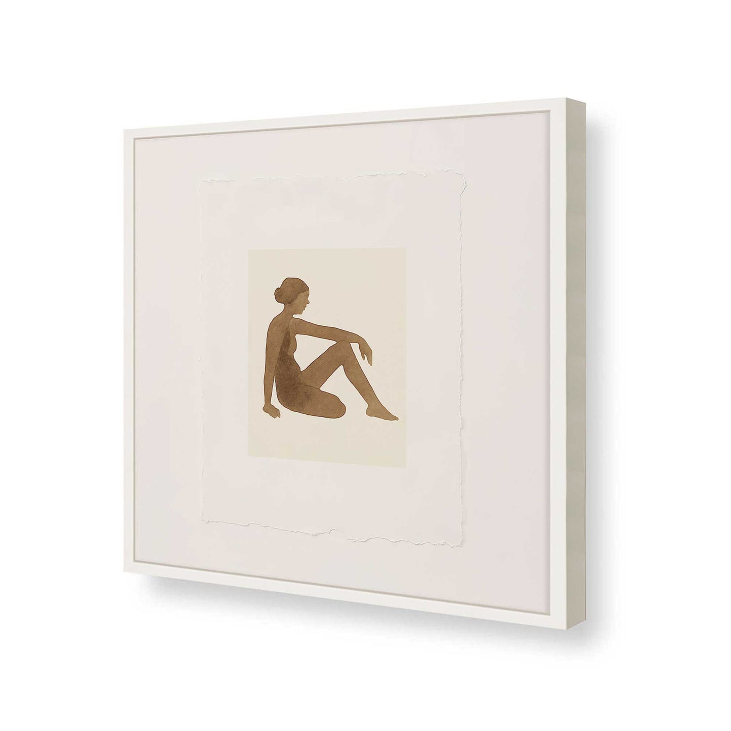 [Color:Opaque White], Picture of art in a Opaque White frame of the corner