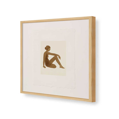 [Color:American Maple], Picture of art in a American Maple frame of the corner