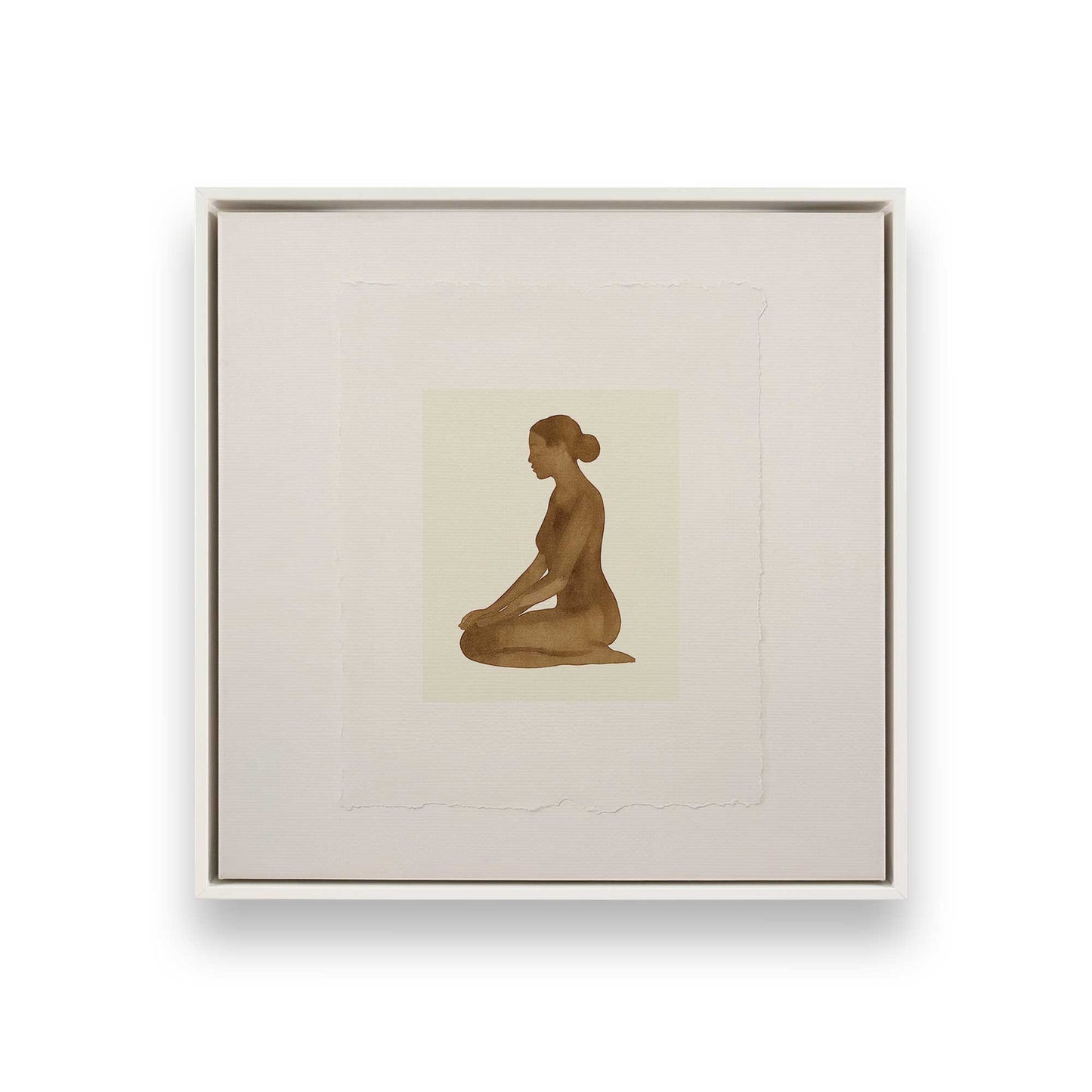 [Color:Opaque White], Picture of art in a White frame