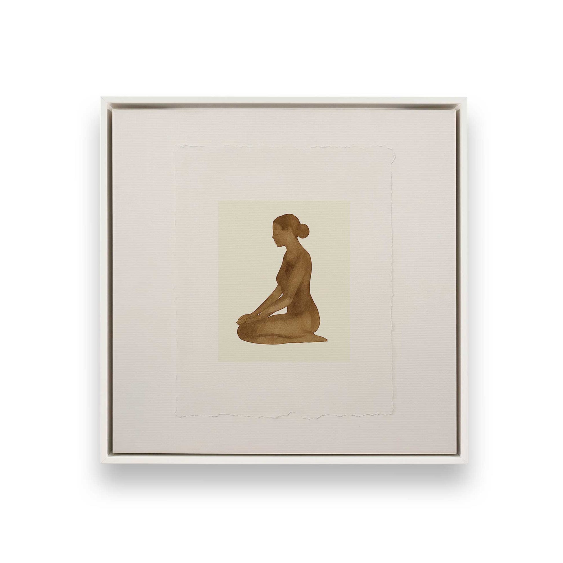 [Color:Opaque White], Picture of art in a White frame