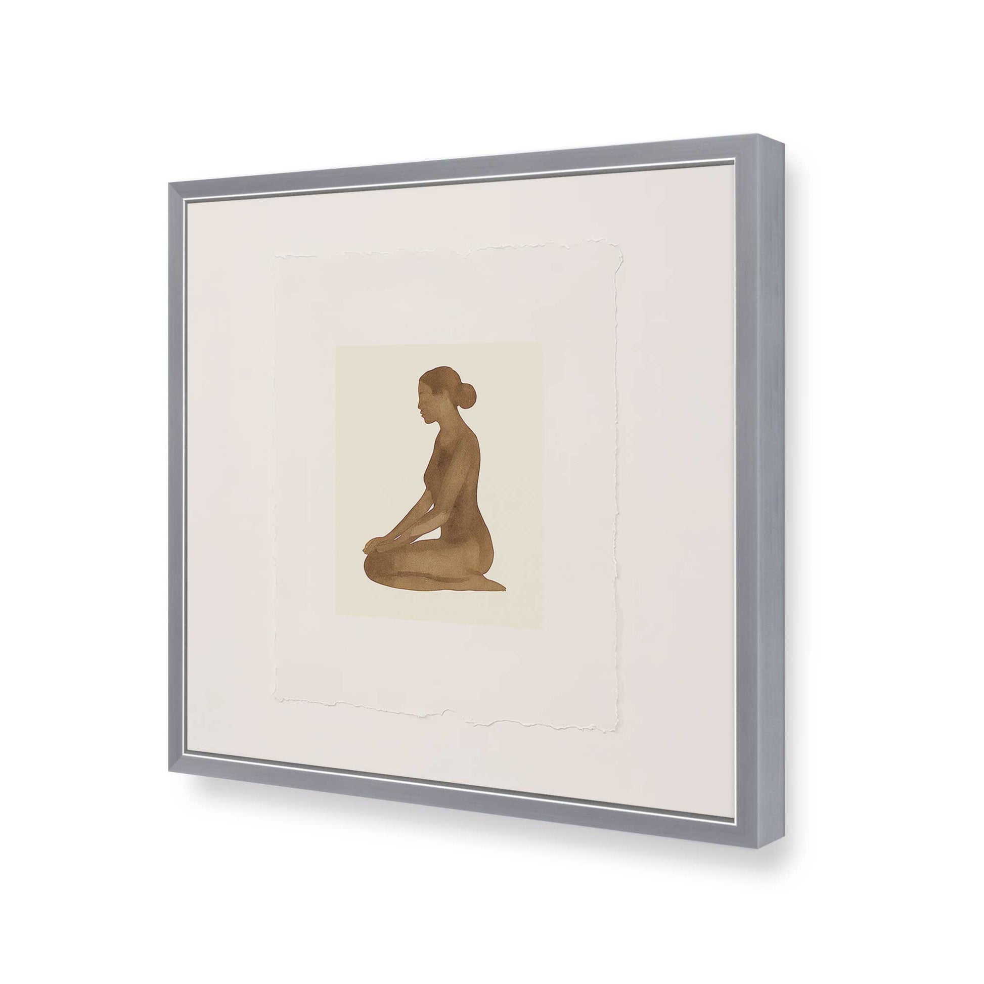 [Color:Polished Chrome], Picture of art in a Polished Chrome frame of the corner