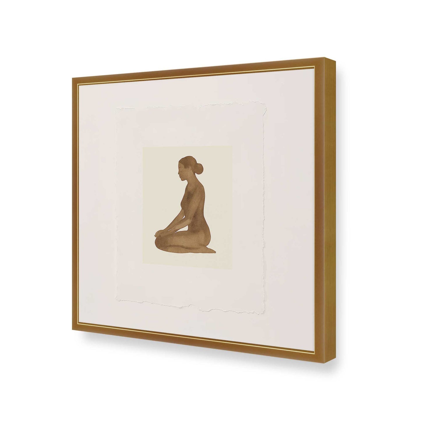 [Color:Polished Gold], Picture of art in a Polished Gold frame of the corner