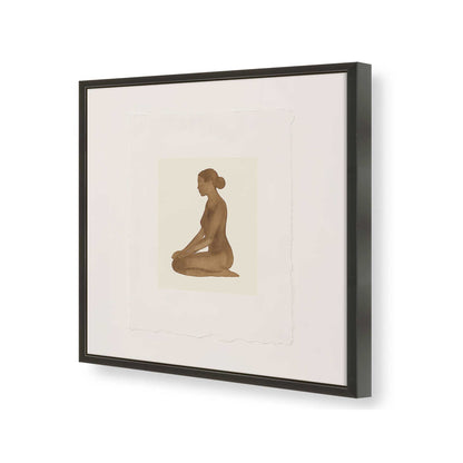 [Color:Satin Black], Picture of art in a Satin Black frame of the corner