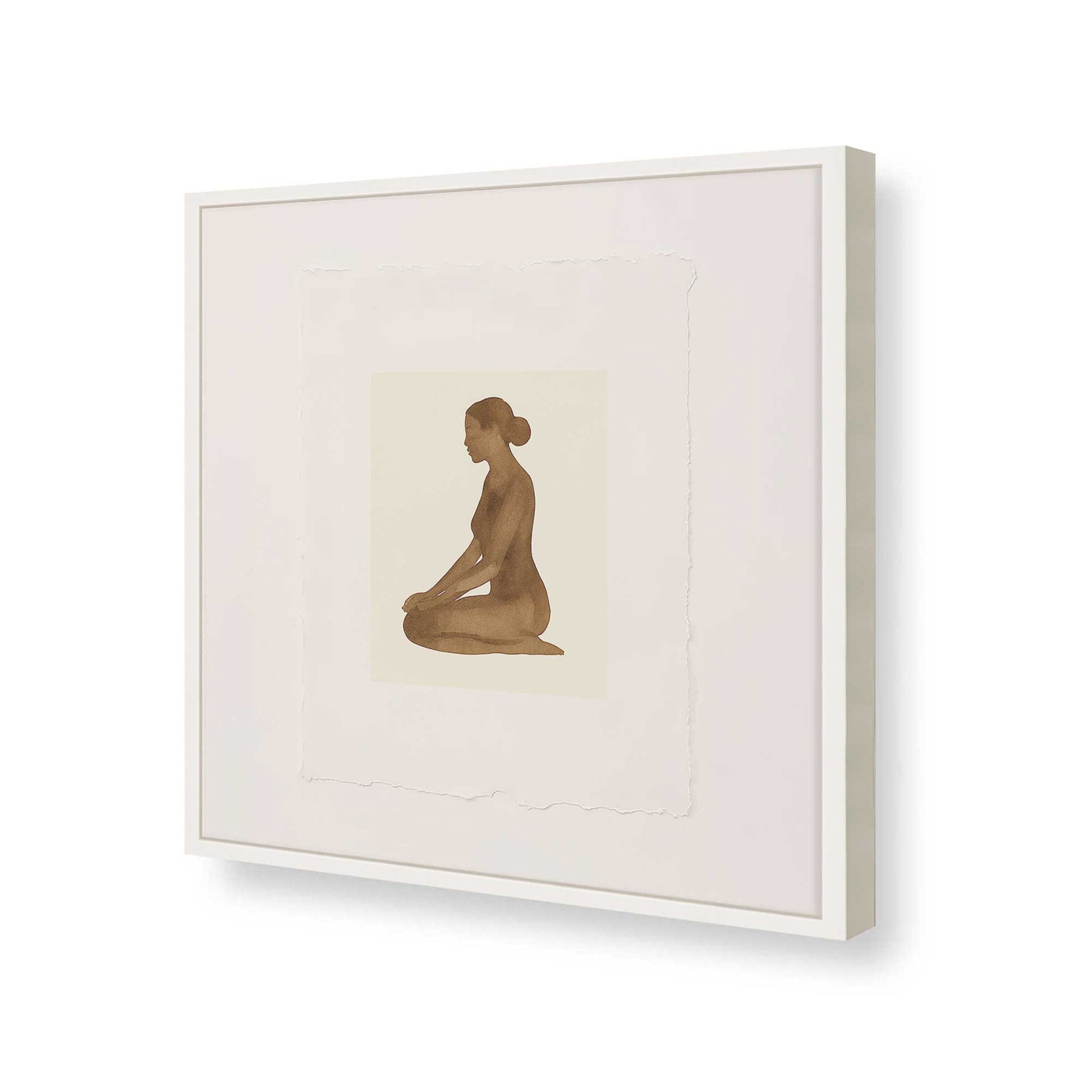[Color:Opaque White], Picture of art in a Opaque White frame of the corner