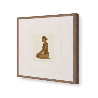 [Color:Walnut], Picture of art in a Walnut frame of the corner
