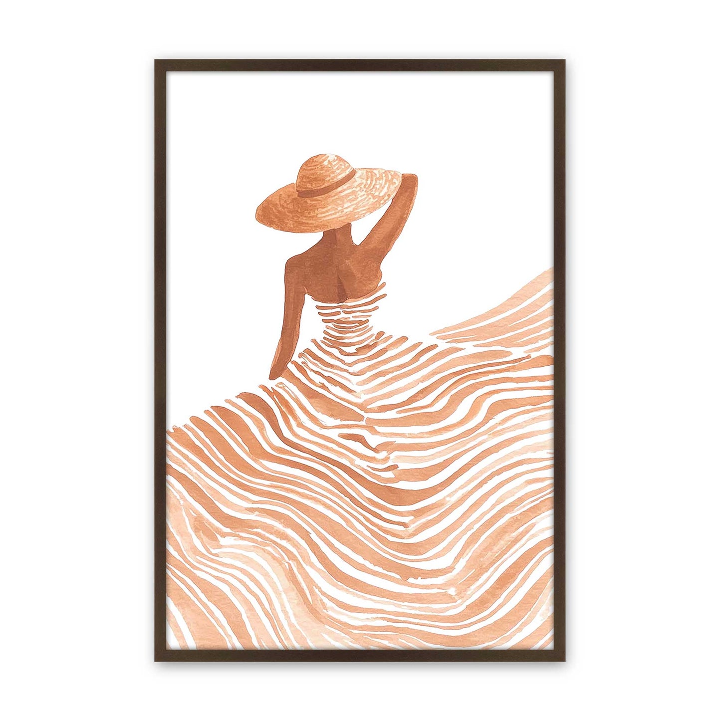 [Color:Belvinder Brown], Picture of art in a Belvinder Brown frame