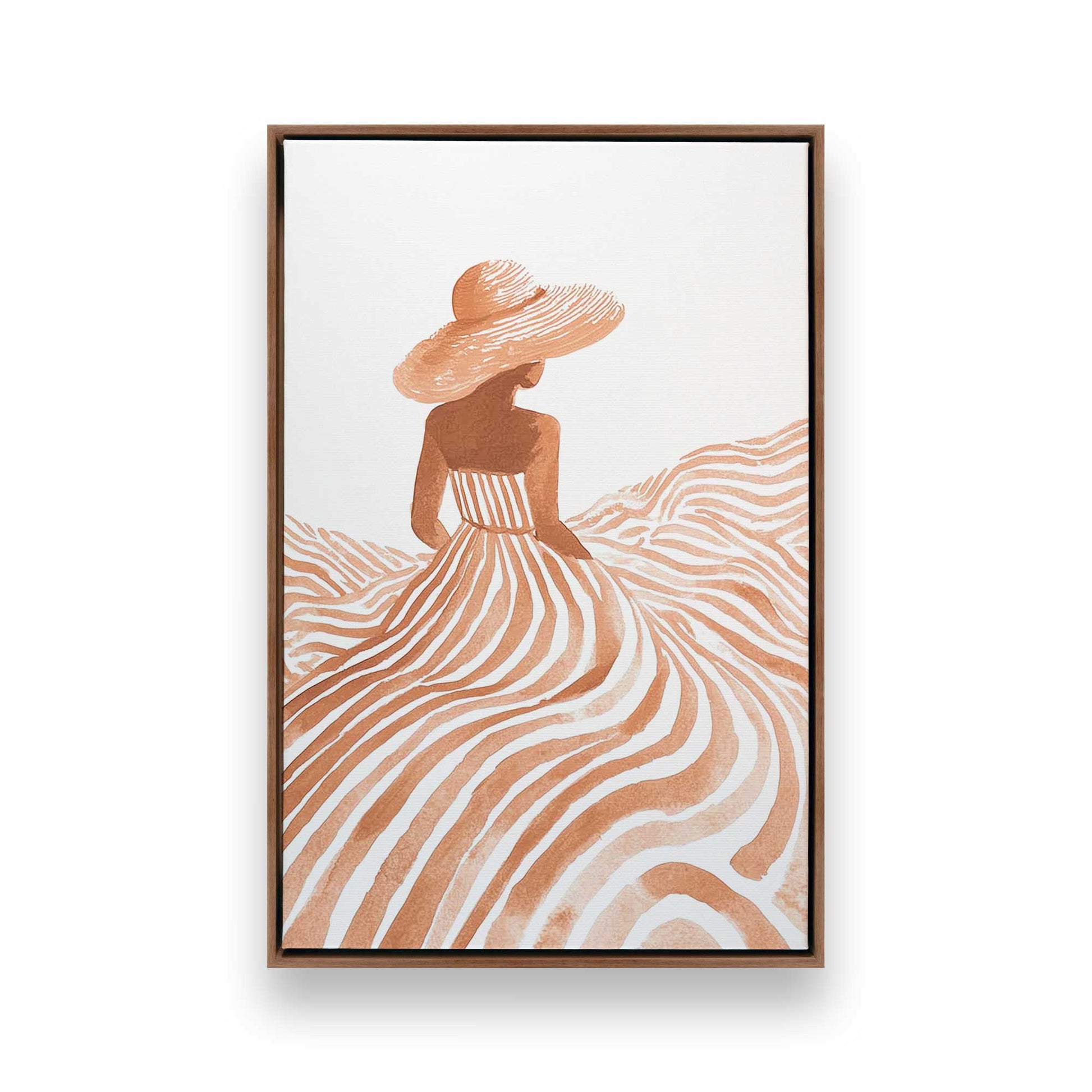 [Color:Walnut], Picture of art in a Walnut frame